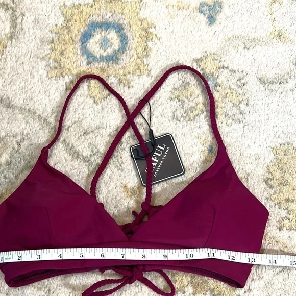 ⭐️NWT,Zaful,Bikini Top, Adjustable, Threaded Back, Super Stretchy Straps, Padded - Picture 7 of 7